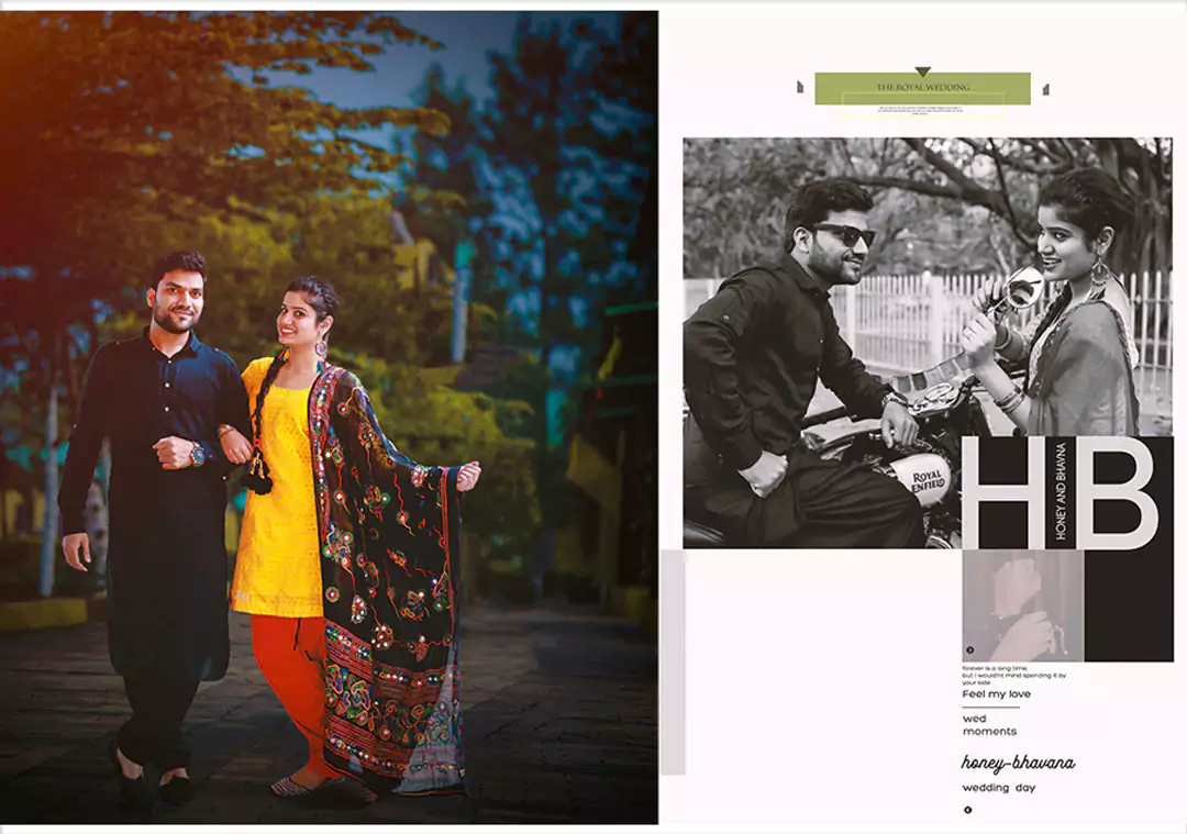 Bride Groom portrait DM photo album